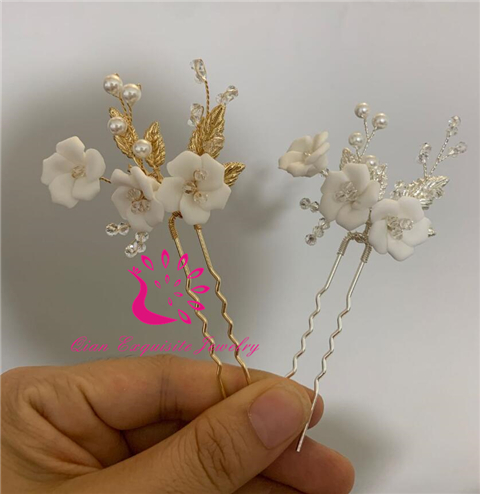 3 Flowers Hairpins