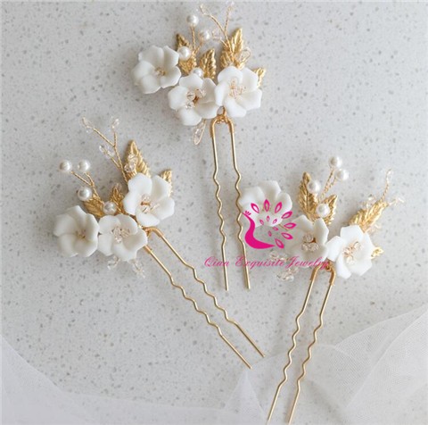 3 Flowers Hairpins