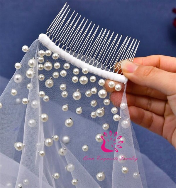 Bridal Veils with Pearls